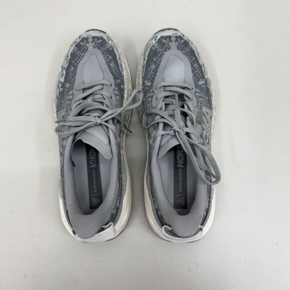 Hoka One One Speedgoat 6 Gray Trail Running Sneakers Shoes 1147791 Mens sz 8.5 D - Picture 4 of 10